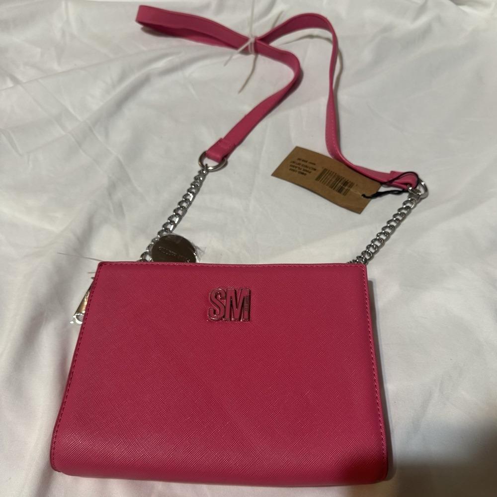 Steve Madden Crossbody Double Sided Wallet Purse -  Hot  Pink NWT
